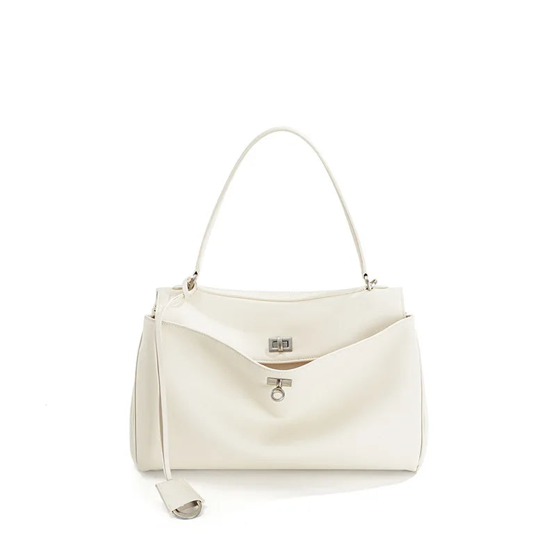 2025 Rodeo Leather Large Capacity Commuter Tote Bag Single Shoulder Handbag Crossbody Underarm Bag for Stylish Commuting