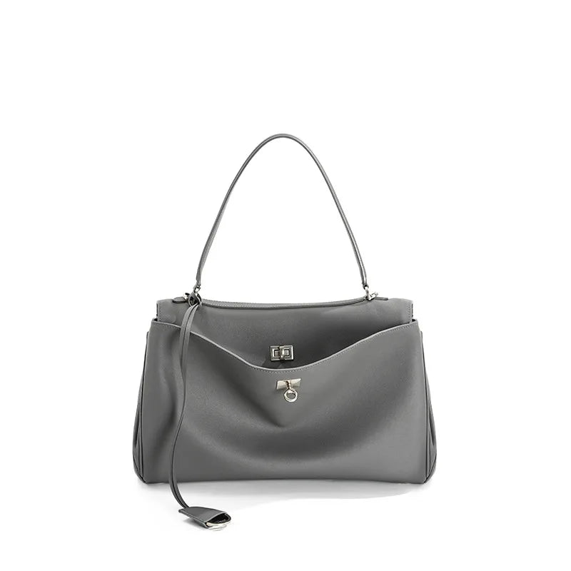 2025 Rodeo Leather Large Capacity Commuter Tote Bag Single Shoulder Handbag Crossbody Underarm Bag for Stylish Commuting